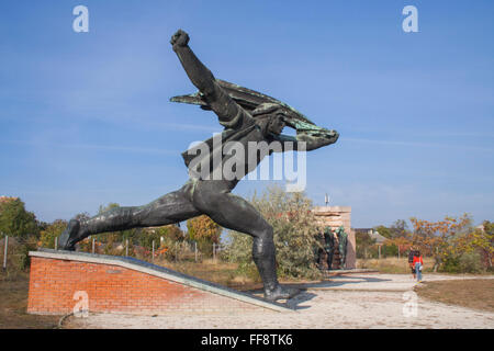 Comunista-ser Repubblica dei Consigli monumento al Memento Park, Budapest, Ungheria Foto Stock