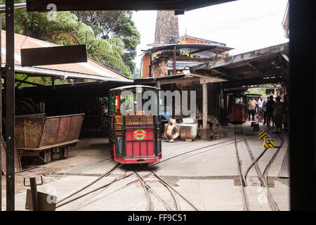 Al Driving Creek Railway e ceramiche.Nei pressi di Coromandel Town,Penisola di Coromandel,l'isola nord,Nuova Zelanda,NZ, Foto Stock