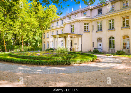 La casa di Wannsee a Berlino, Germania. Foto Stock