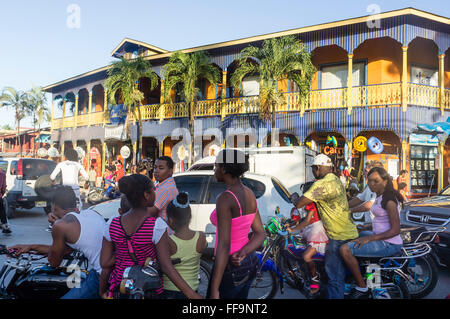 Carnevale in Las Terrenas Repubblica Dominicana Foto Stock
