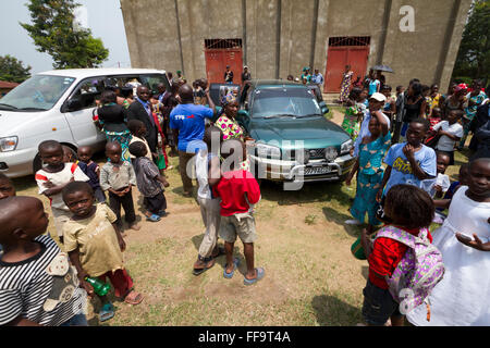 Kiwanja , Rutshuru Nord Kivu, nella Repubblica democratica del Congo, LA REPUBBLICA DEMOCRATICA DEL CONGO,Africa centrale Foto Stock