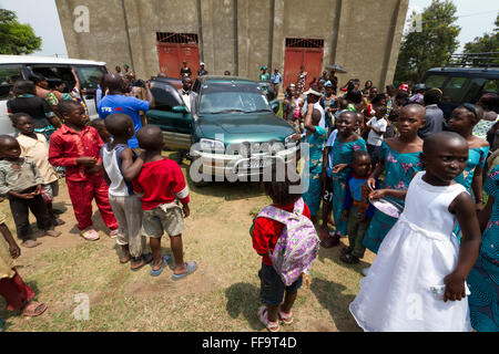 Kiwanja , Rutshuru Nord Kivu, nella Repubblica democratica del Congo, LA REPUBBLICA DEMOCRATICA DEL CONGO,Africa centrale Foto Stock