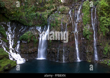 Cascate, Cascata de la Gran Burrone, Grand Galet, Reunion Foto Stock