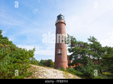 Faro, Mar Baltico, Darßer Ort vicino Prerow, Darß, Fischland-Darß-Zingst, Western Pomerania Area Laguna Parco Nazionale Foto Stock