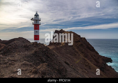Punta de Teno lighthouse, Tenerife, Isole canarie, Spagna Foto Stock