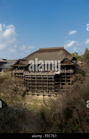 Kiyomizu-dera tempio al mattino, Kyoto, Giappone Foto Stock