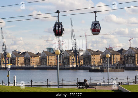 Il Royal Victoria Dock, Docklands di Londra, East London, England, Regno Unito Foto Stock