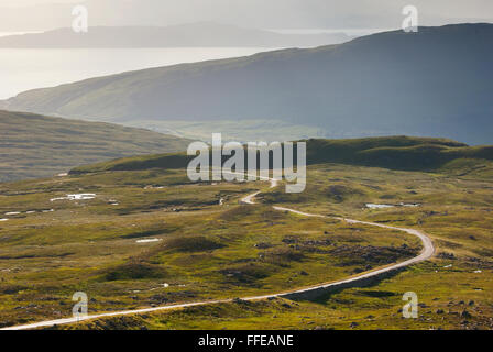 Il mountain pass di Applecross (o Bealach na Bà) - Ross-shire, Highlands Scozzesi. Foto Stock