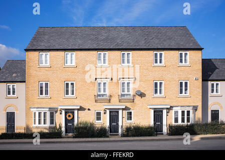 Alloggiamento moderno sviluppo, Kingsmere, Bicester, Oxfordshire, Inghilterra Foto Stock