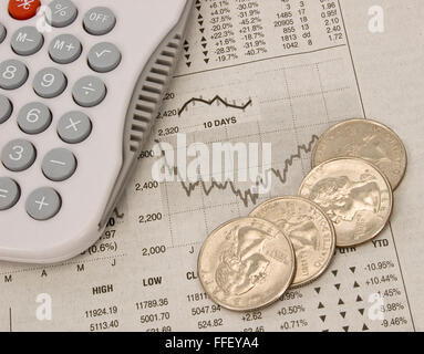 Grafico di investimento Foto Stock