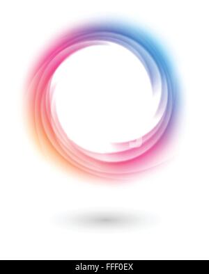 Farfalla di turbolenza sfondo colorato Illustrazione Vettoriale