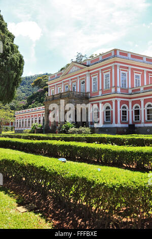 Petropolis, una città nello stato di Rio de Janeiro, Brasile, il palais di Pedro II., dal 1940 il museo Imperial Foto Stock