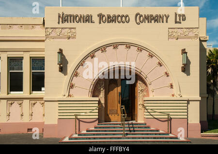 Tabacco nazionale edificio, Napier, Hawke's Bay, Nuova Zelanda Foto Stock