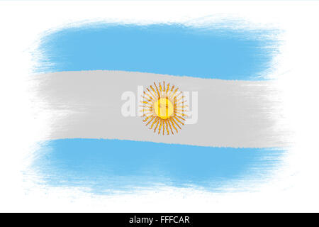 La bandiera argentina Foto Stock