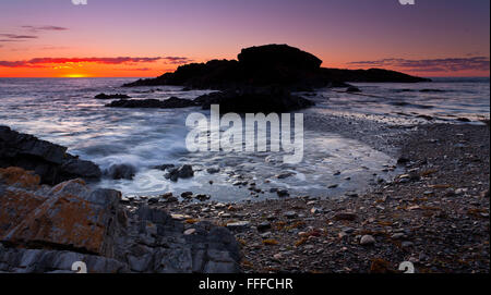 Seconda Valle Tramonto Fleurieu Peninsula South Australia Foto Stock