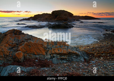 Seconda Valle Tramonto Fleurieu Peninsula South Australia Foto Stock