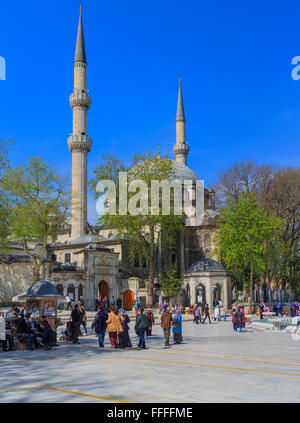 Eyup la Moschea del Sultano, Eyup, Istanbul, Turchia Foto Stock