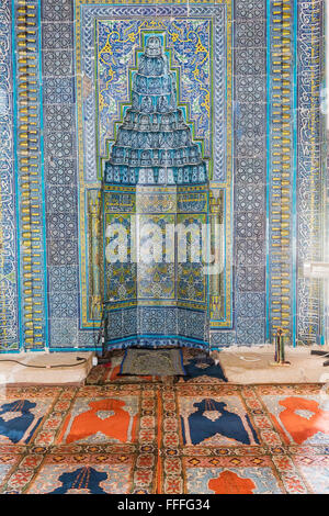 Interno della Moschea Muradiye, Edirne, Edirne Provincia, Turchia Foto Stock