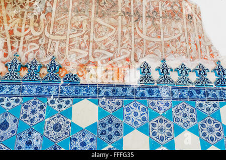 Interno della Moschea Muradiye, Edirne, Edirne Provincia, Turchia Foto Stock