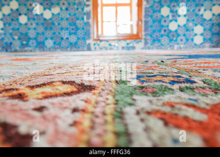 Interno della Moschea Muradiye, Edirne, Edirne Provincia, Turchia Foto Stock