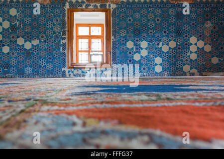 Interno della Moschea Muradiye, Edirne, Edirne Provincia, Turchia Foto Stock