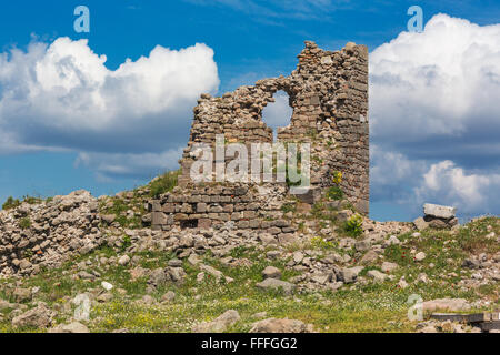 Rovine di antiche Pergamon, Bergama, provincia di Izmir, Turchia Foto Stock
