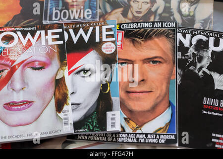 David Bowie - raccolta di album,vinil,cd riviste e memorabilia con David Bowie immagine Foto Stock