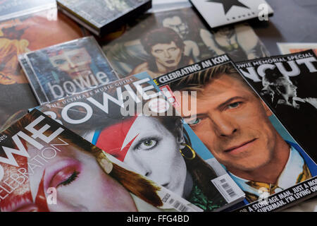 David Bowie - raccolta di album,vinil,cd riviste e memorabilia con David Bowie immagine Foto Stock