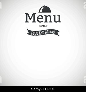 Il menu del ristorante design Illustrazione Vettoriale