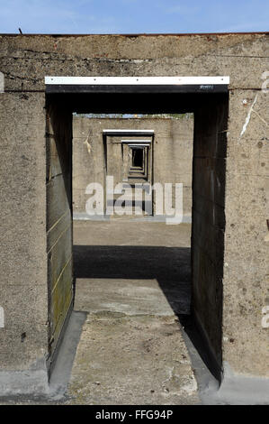 Tetto della Kriegsmarine Saint-Nazaire base sottomarina,Loire-Atlantique,Pays de Loire,Francia Foto Stock