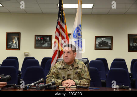 Camp colonnello comandante David Heath guantanamo cuba gtmo Foto Stock