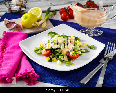 Insalata di spinaci Foto Stock