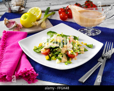 Insalata di spinaci Foto Stock