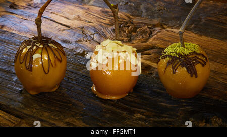 Gruppo di candy mele Foto Stock