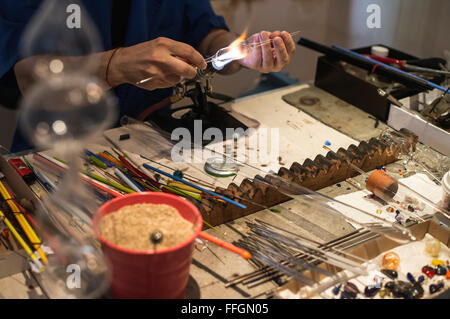 Manuale Fabbricazione di articoli di vetro Foto Stock