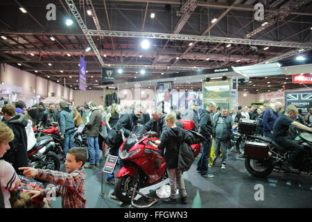 ExCeL, London, Regno Unito. Xiii Febbraio, 2016. MCN London Motorcycle Show Credito: Jason Richardson/Alamy Live News MCN London Motorcycle Show 2016? ? A ExCeL di Londra del febbraio 13th, 2016 a Londra Inghilterra. Foto Stock