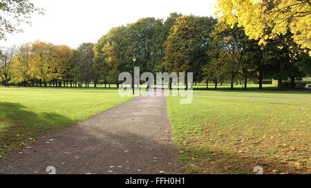 Un giorno di caduta nel Parco Vigeland a Oslo, Norvegia Foto Stock