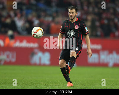 Colonia, Germania. Xiii Febbraio, 2016. FC Koeln vs Eintracht Francoforte: Szabolcs Huszti (Francoforte). Credito: Juergen schwarz/Alamy Live News Foto Stock