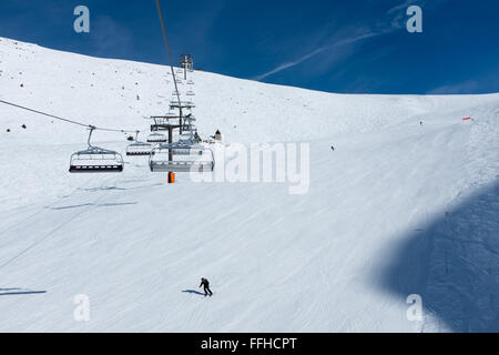 Flaine stazione sciistica in Gran Massiccio, sulle Alpi francesi Foto Stock