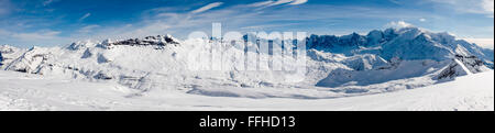 Flaine stazione sciistica in Gran Massiccio, sulle Alpi francesi Foto Stock