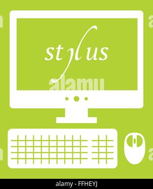 Illustrazione di vettore di sviluppo web stilo tecnologia. isolato icona bianca Illustrazione Vettoriale