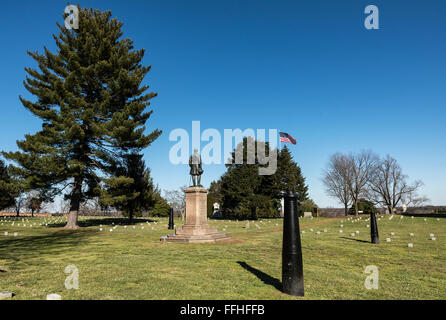 La Humphreys" Divisione monumento, Fredericksburg National Military Park, di Fredericksburg, Virginia, Stati Uniti d'America Foto Stock