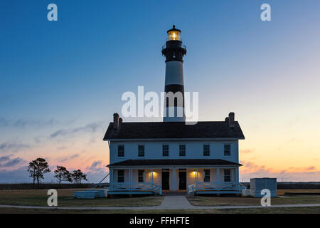 Bodie Island Lighthouse, Cape Hatteras National Seashore, North Carolina, STATI UNITI D'AMERICA Foto Stock