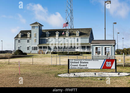 United States Coast Guard Station, origano, Ingresso Nag Testa, North Carolina, STATI UNITI D'AMERICA Foto Stock