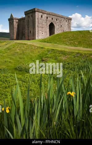 Le rovine del castello di Hermitage in Scottish Borders Foto Stock