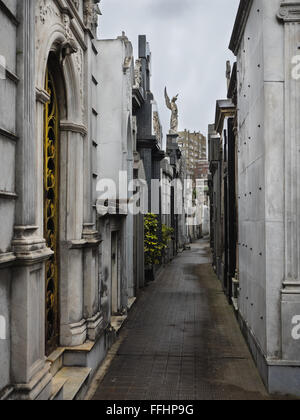 Buenos Aires, Argentina - 19 Ottobre 2015: La Recoleta cimitero. Foto Stock