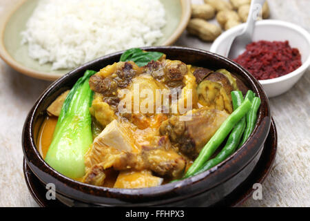 Kare kare, filippino stufato di coda di vitellone, cucina filippina Foto Stock