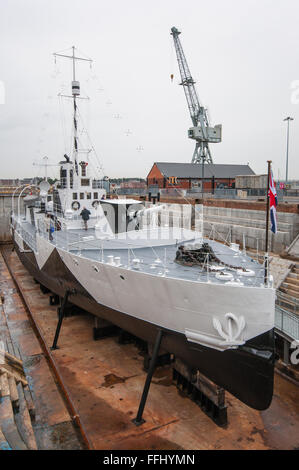 HMS M33 a Portsmouth Historic Dockyard. Foto Stock