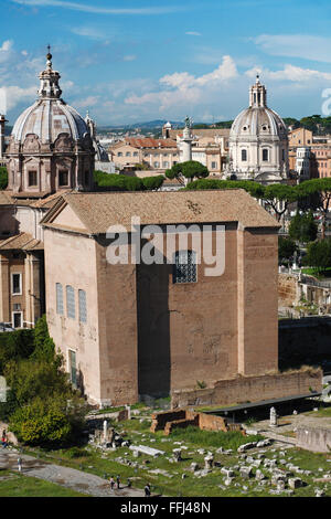 Curia Julia - La Casa del Senato nell'antica città di Roma, Foro Romano, Roma, Italia Foto Stock