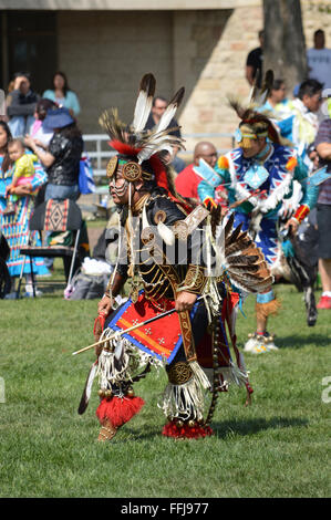 POWWOW graduazione nativo Day celebrazione Foto Stock